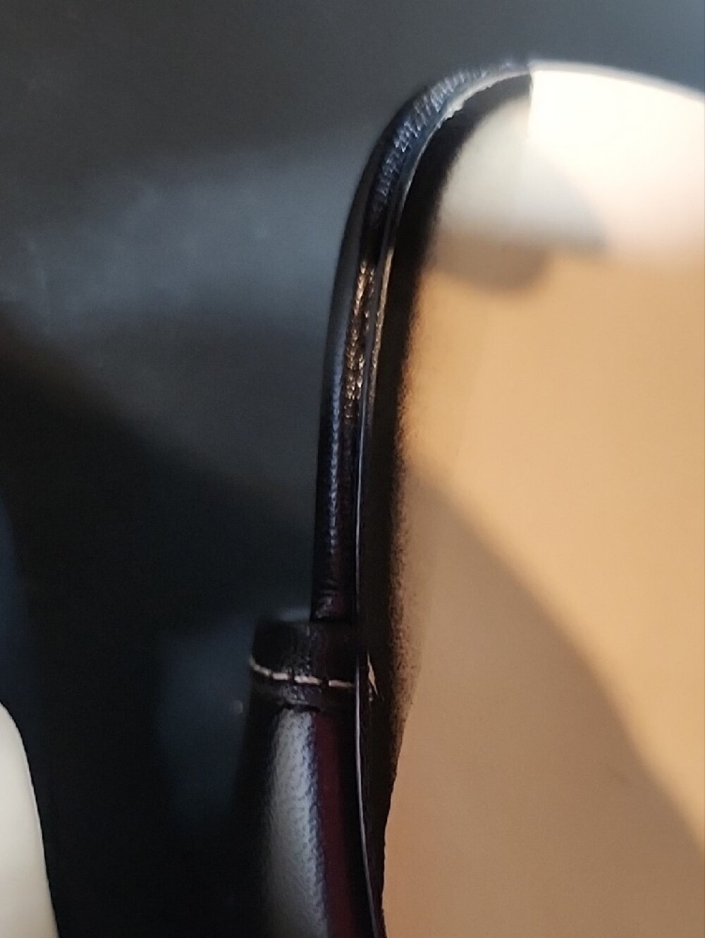 Coach Margo Black Leather Buckle Kitten-Heel Slides - Picture 10 of 10